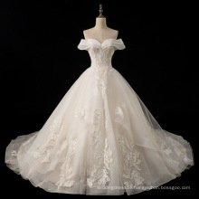 European Wedding Dress 2019 New Princess Ball Gown Bridal Dress Sexy Off Shoulder Court Long Tail Wedding Bridal Gowns